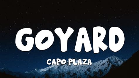 Capo Plaza – Goyard Lyrics 